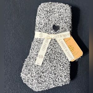 Simply Southern Cozy Black and White Fuzzy Socks